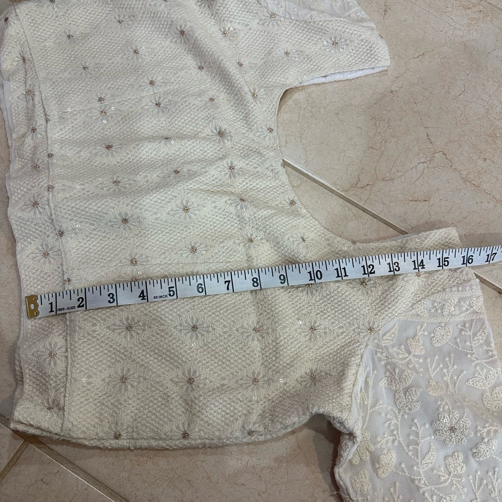 Chikankari White Lehenga - image 2